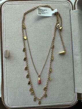 Kendra Scott Freida Multi Strand Necklace Vintage Gold